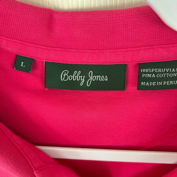 Bobby Jones Bright Pink Polo Shirt - Picture 3 of 5